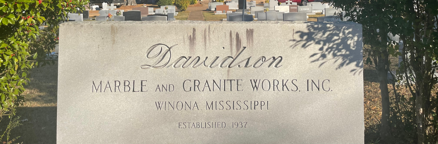 Davidson Marble & Granite Works, Inc Sign 